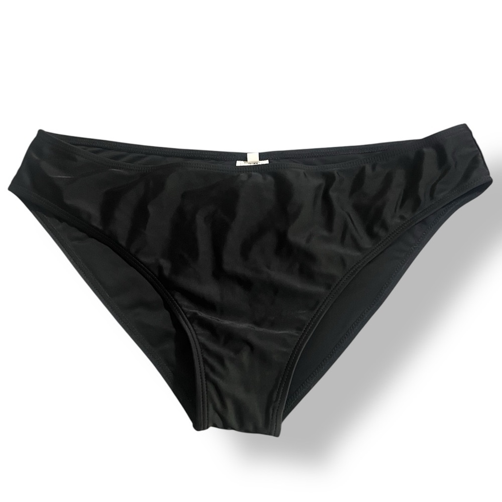NEW Unworn Unbranded Black High Waist Swimsuit / Bikini Bottoms, Large, NWOT